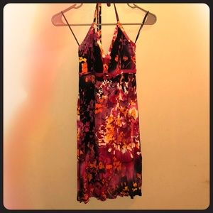 Floral halter dress